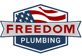 Freedom Plumbing American flag logo